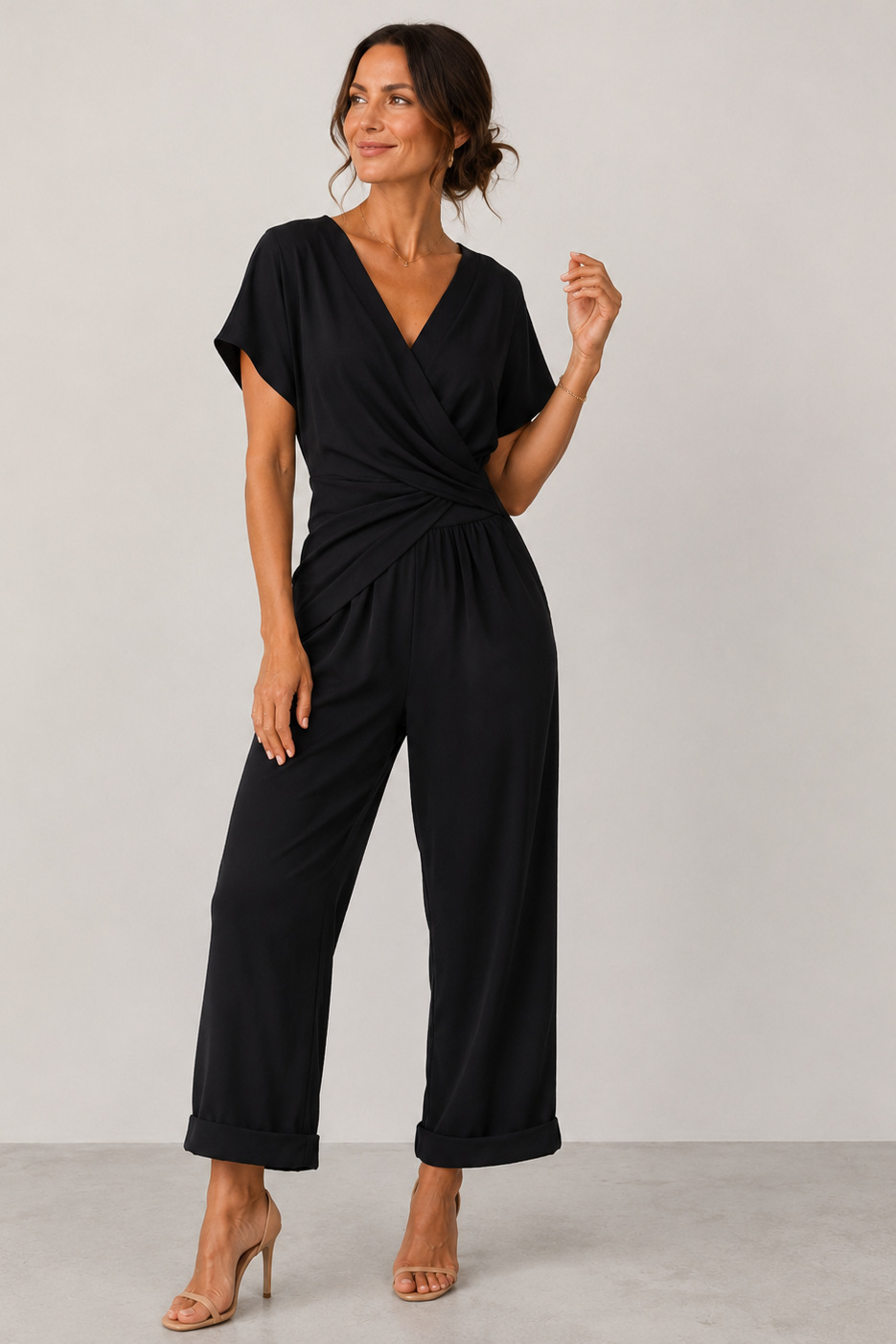 Dames Jumpsuit Korte Mouw