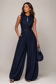Dames Jumpsuit Mouwloos Wijde Pijpen