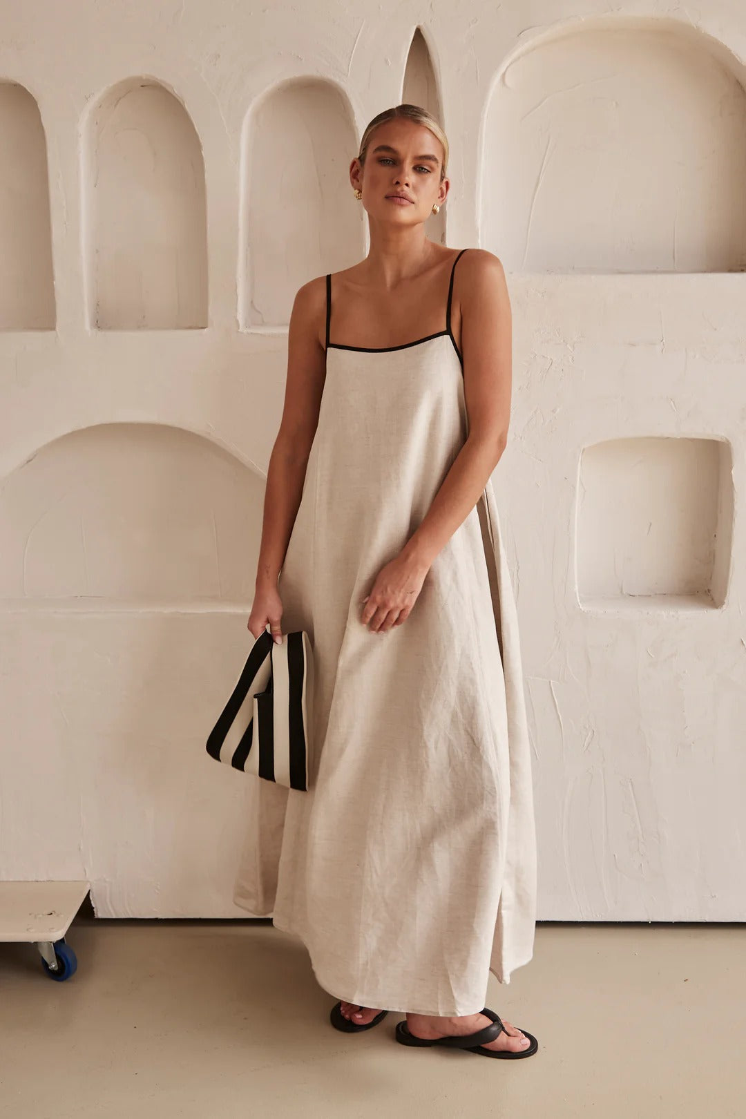 Dames Spaghettibandjes Maxi Jurk Bruiloftsgast Zomer