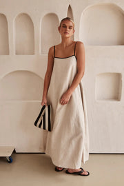 Dames Spaghettibandjes Maxi Jurk Bruiloftsgast Zomer