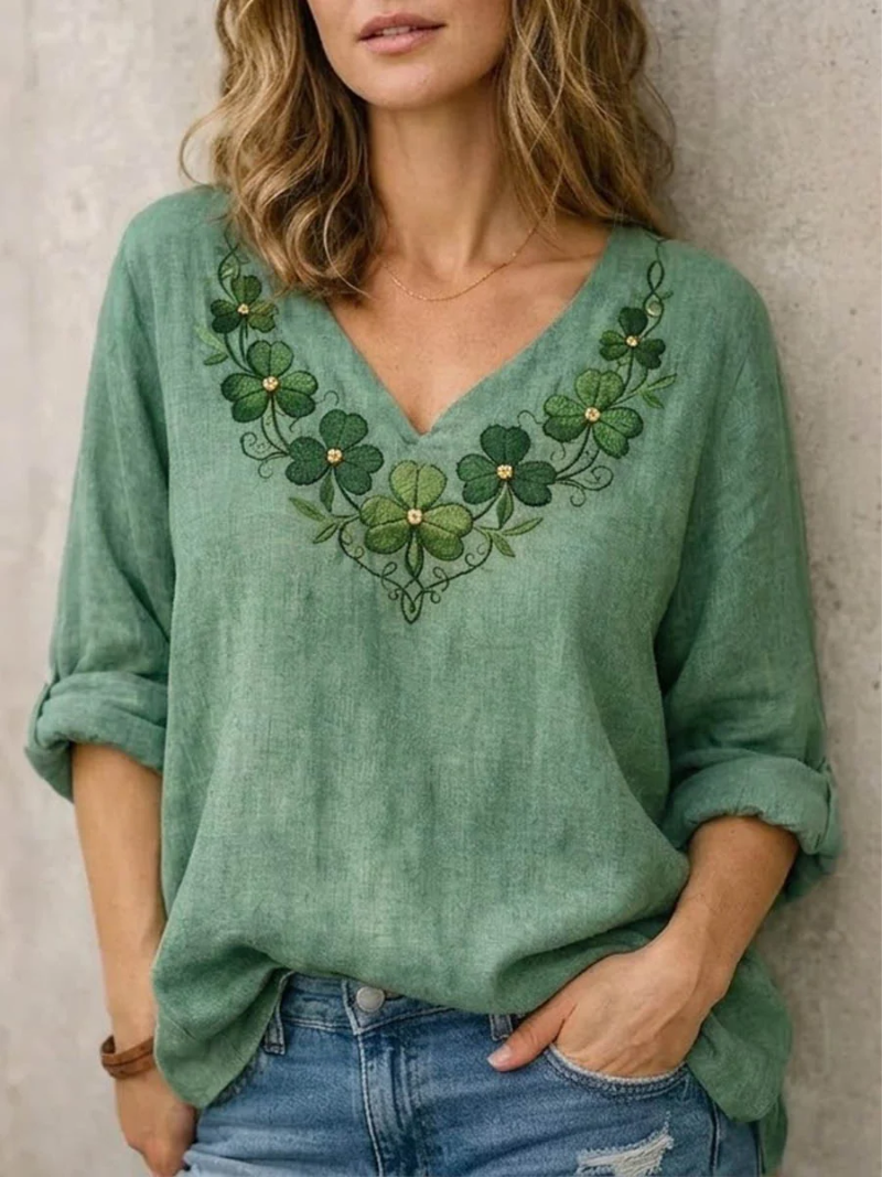 Santi | Blouse met V-hals