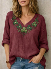 Santi | Blouse met V-hals