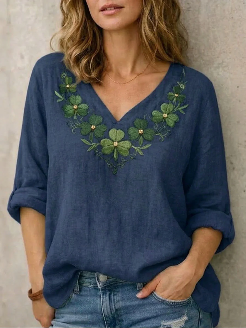 Santi | Blouse met V-hals