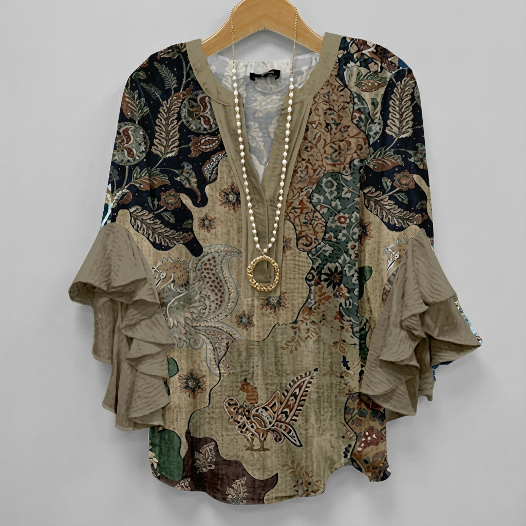 Iris | Blouse met V-hals