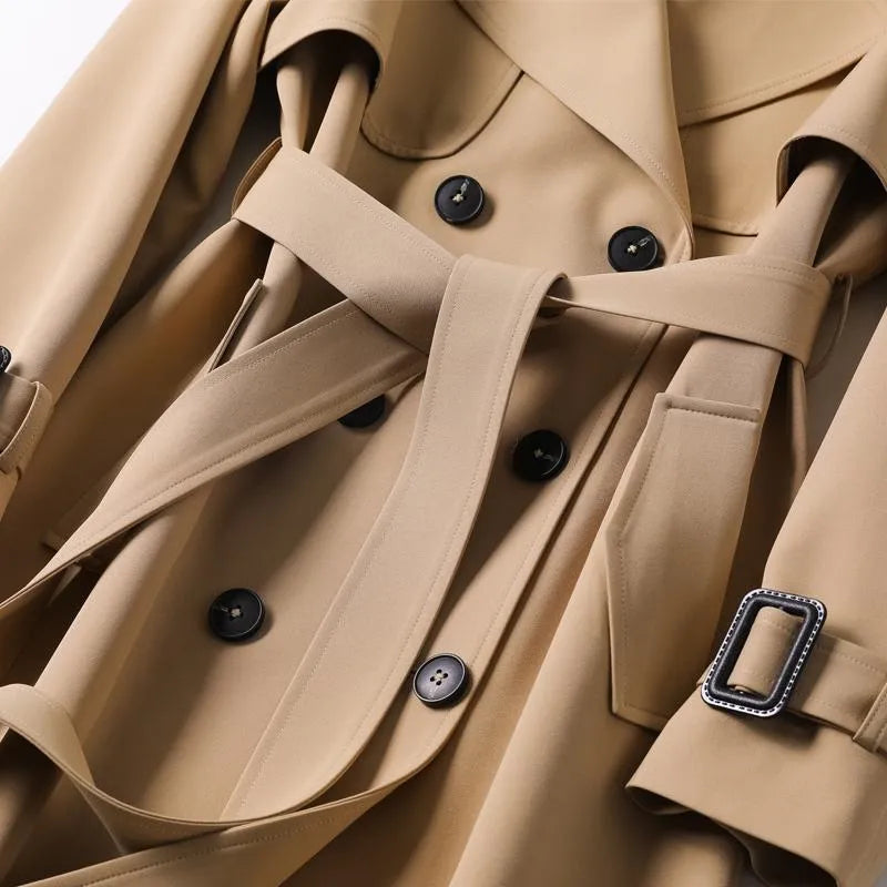Amoura - Tijdloze Belted Trench Coat