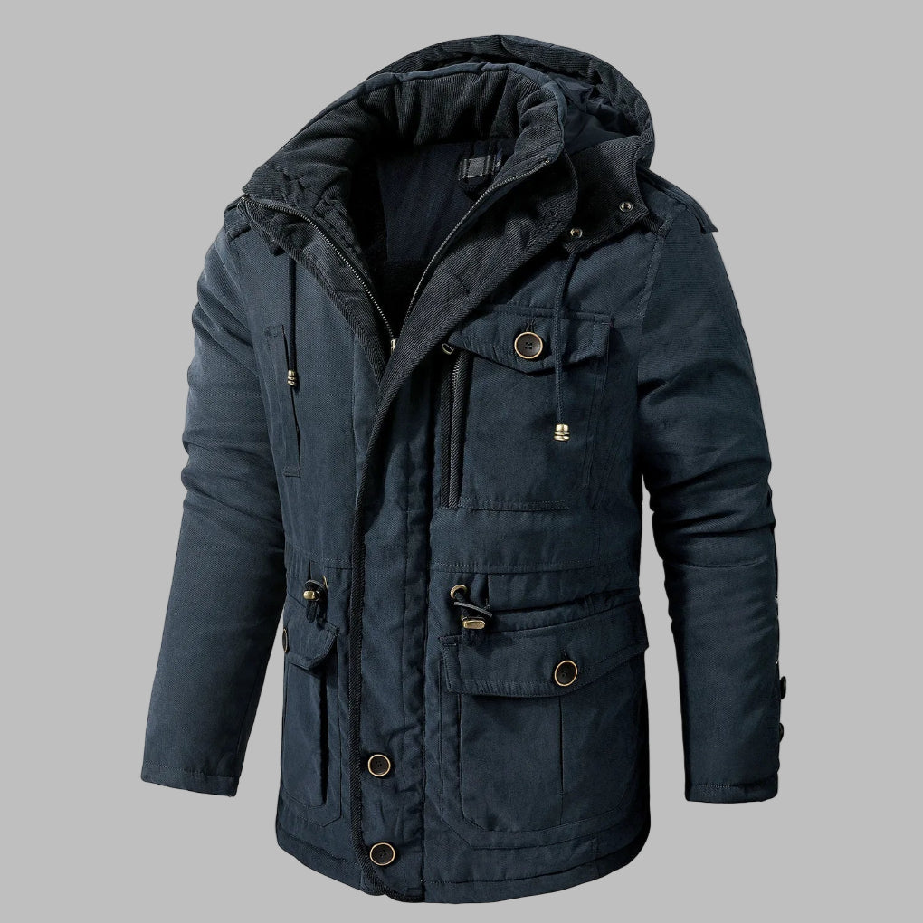 Winterjas met meerdere zakken voor heren