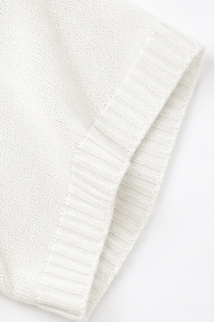Loungel – Versleten Open-Knit Trekkoord Hoodie