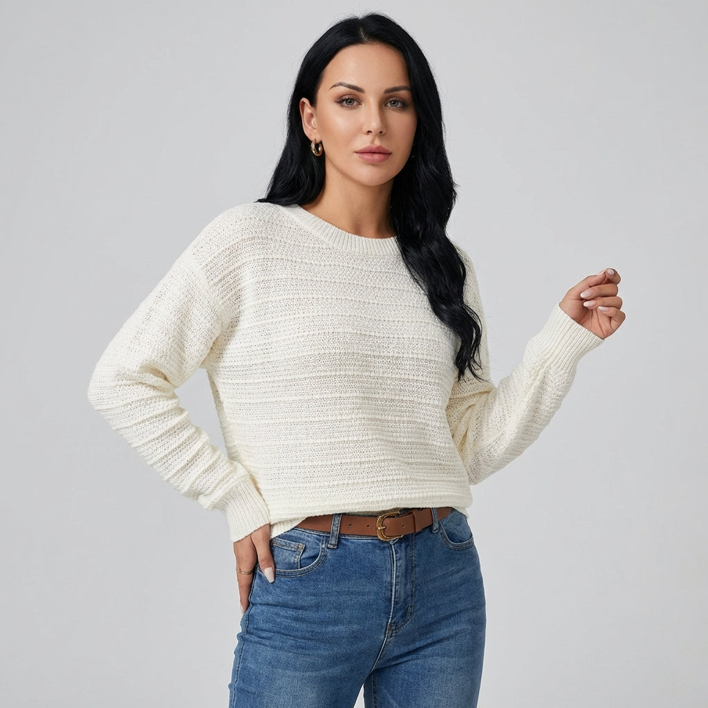 Vrouwen Bow-Back Pullover Sweater
