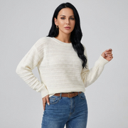 Vrouwen Bow-Back Pullover Sweater