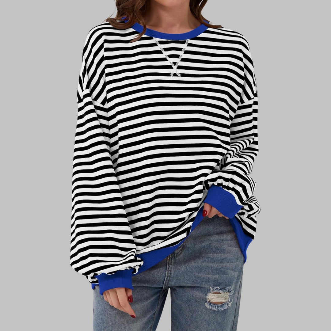 Falara | Casual gestreepte trui
