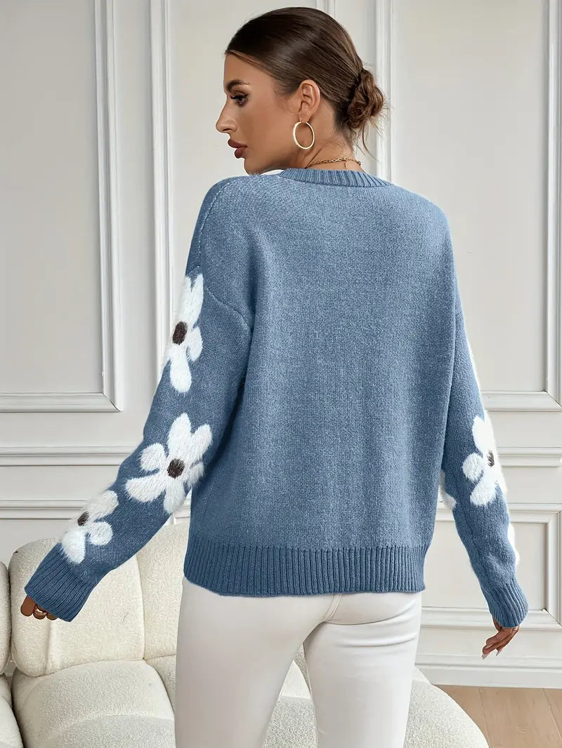 Comfortabel Trui Met Lange Mouwen Voor De Herfst & Winter