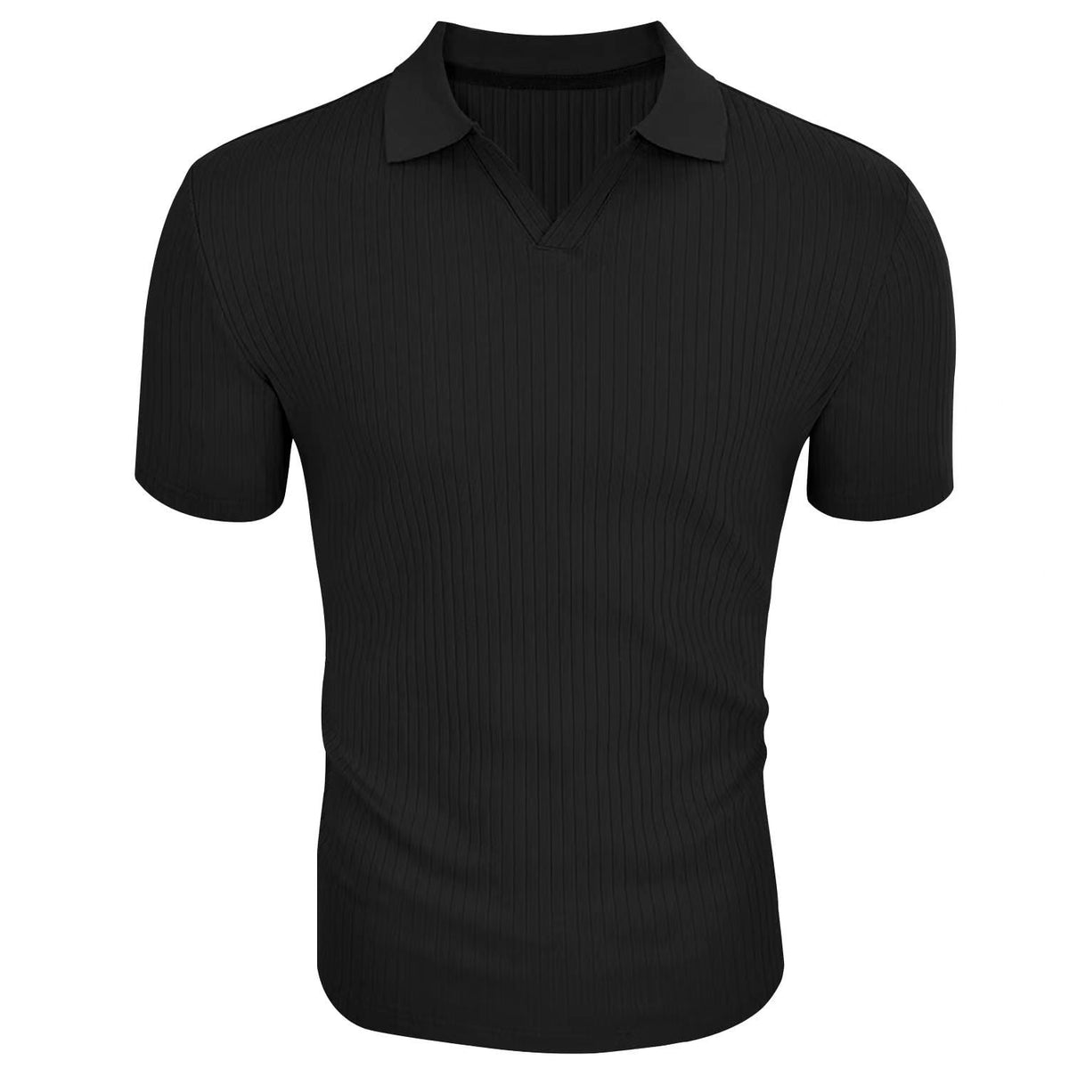 Casual poloshirt met structuur en nauwsluitende pasvorm