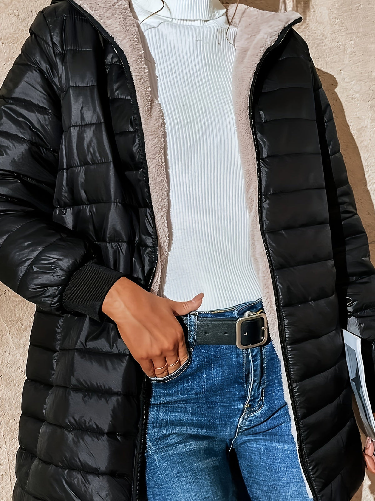 Eline | Fleece gevoerde jas met ritssluiting