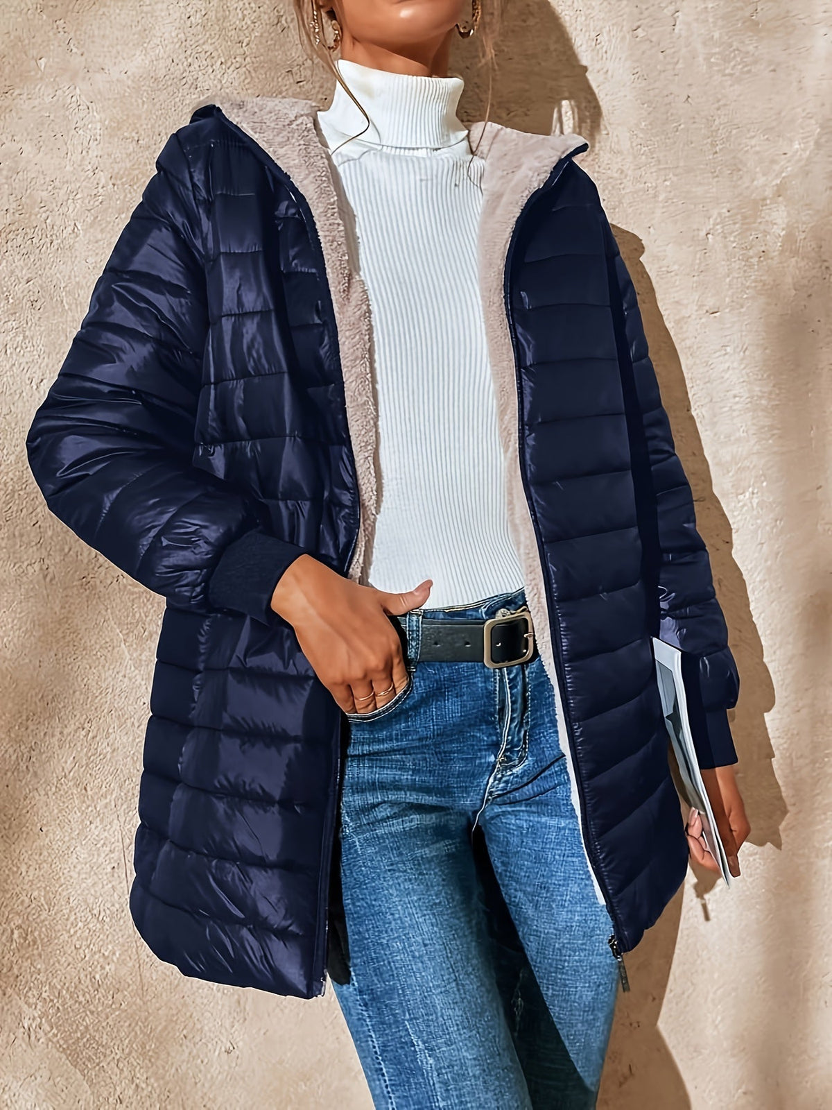 Eline | Fleece gevoerde jas met ritssluiting