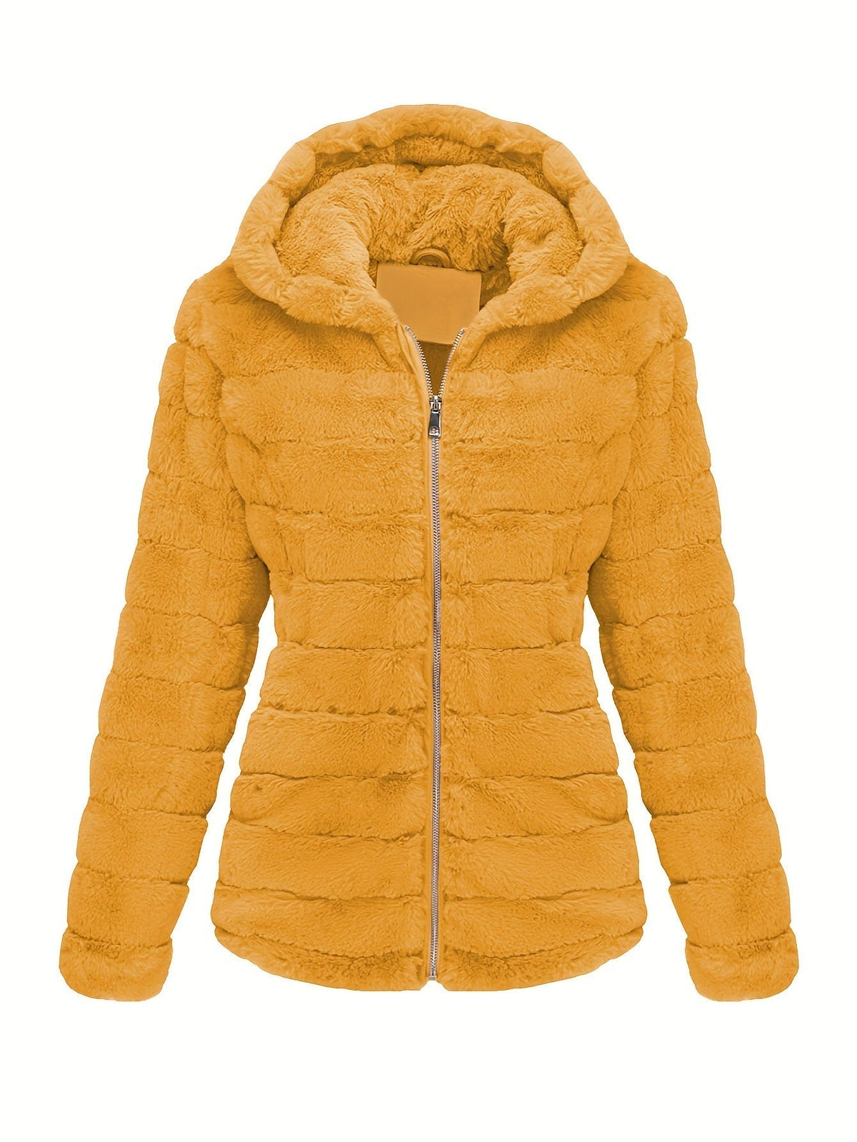 Elise | Stijlvolle effen kleur teddy jas