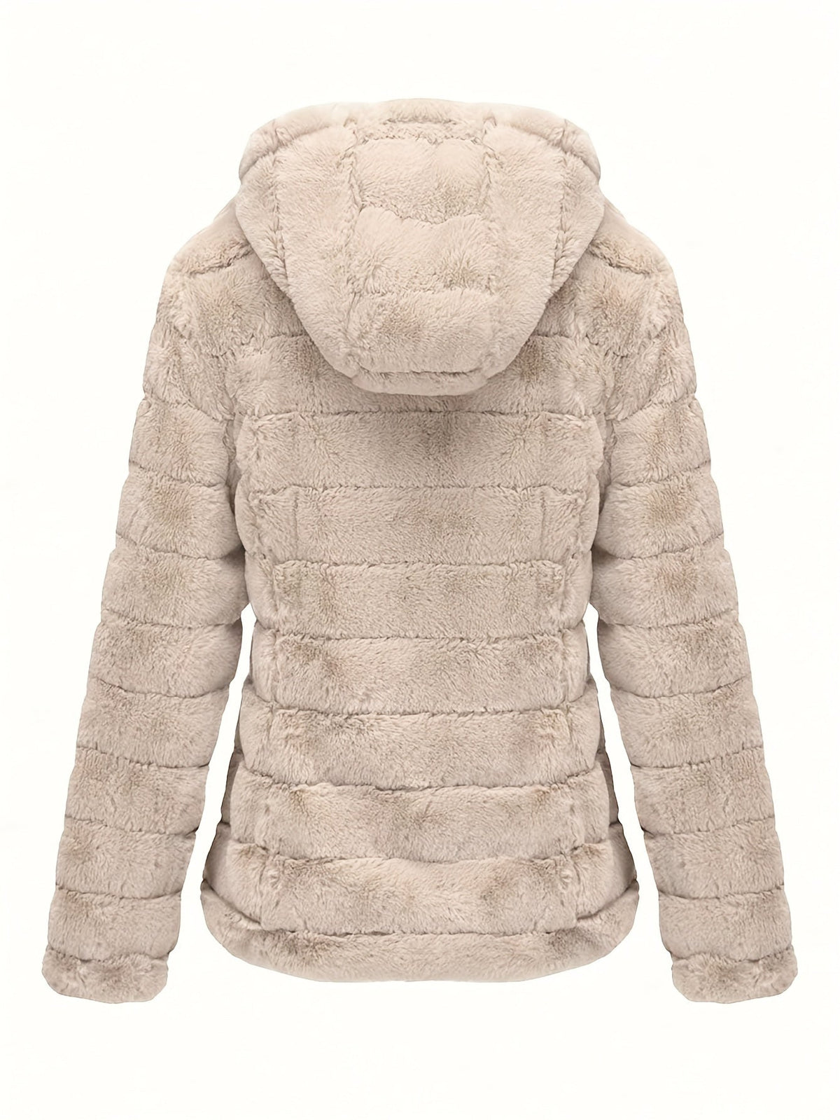 Elise | Stijlvolle effen kleur teddy jas