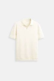 Emil | Polo T-shirt met structuur
