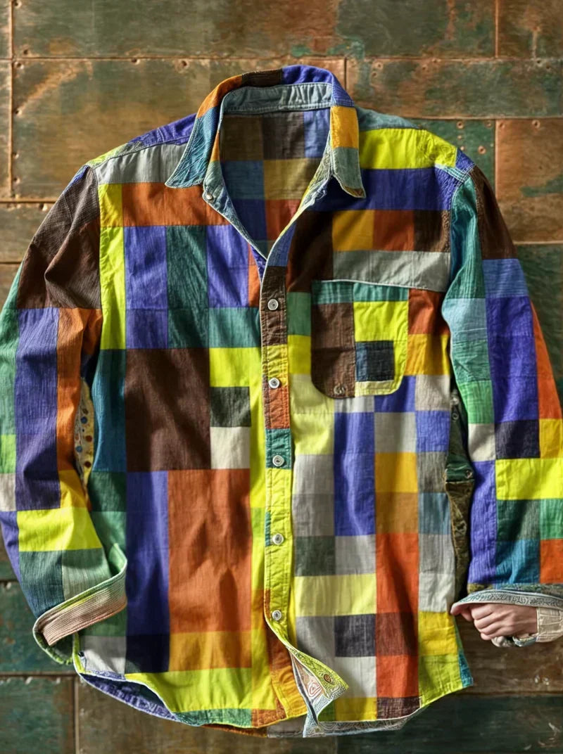 Sietse | Premium Patchwork Overhemd