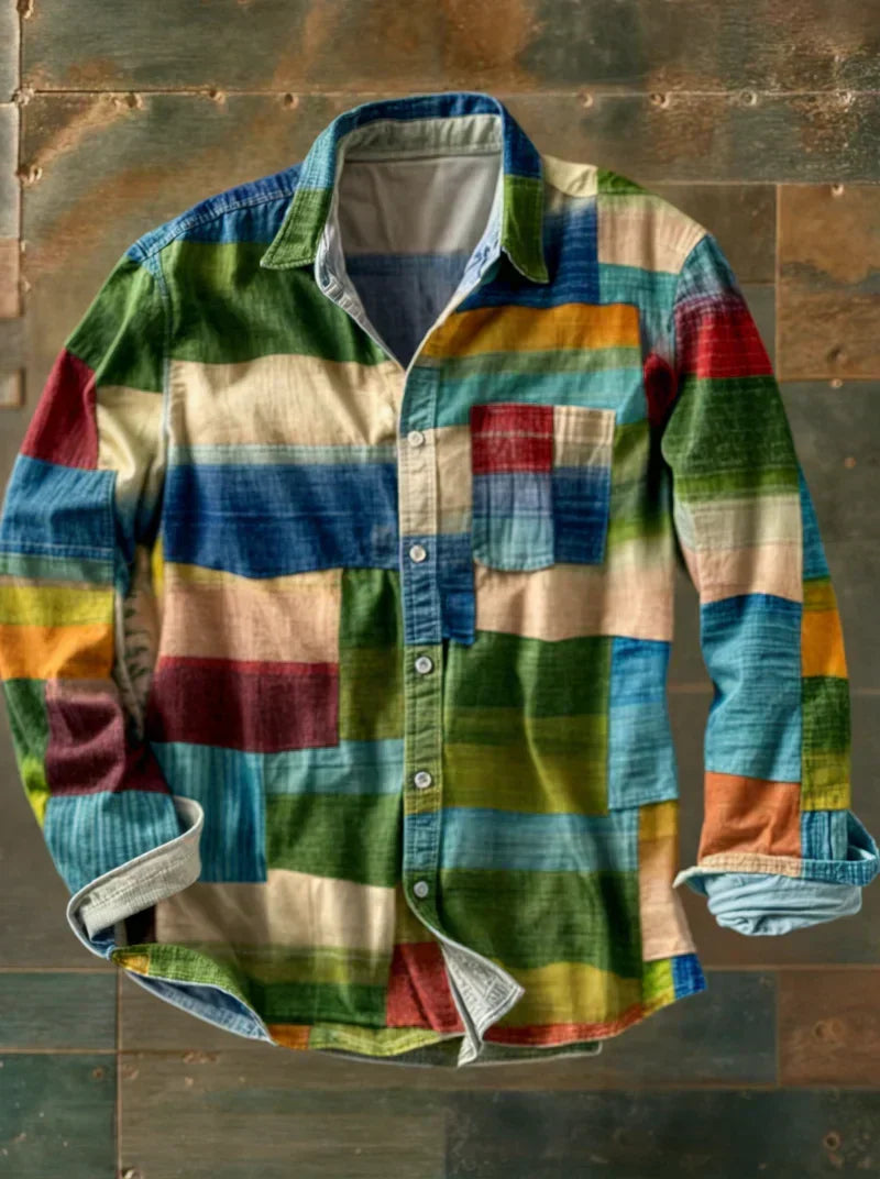 Sietse | Premium Patchwork Overhemd