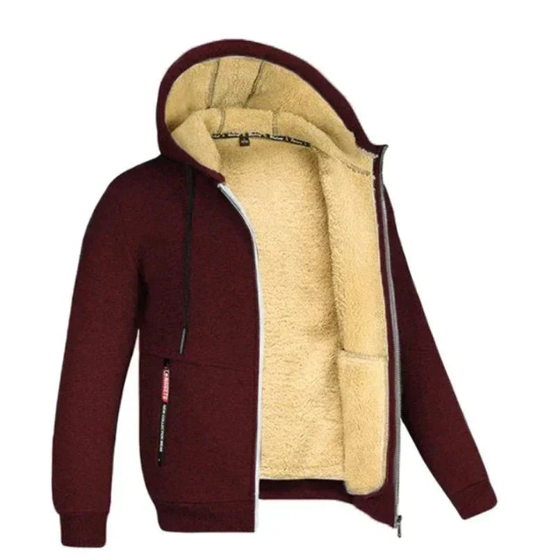 Ethan | Warme Wintervest Heren | Gebreid Design Met Wolvoering