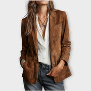 Bruine Vintage Suede Blazer
