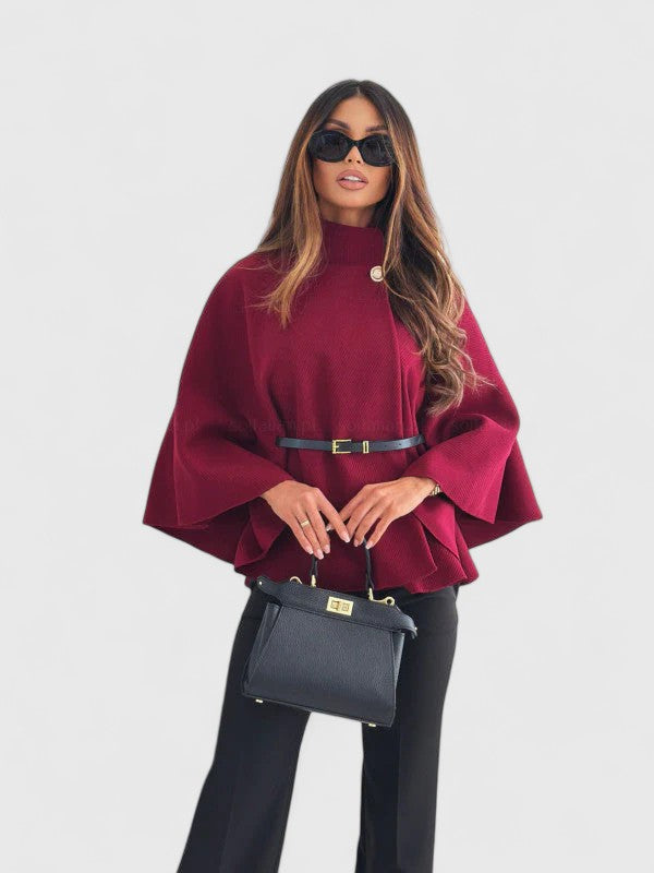 AVA – ELEGANTE STRUCTUUR CAPE JACKET