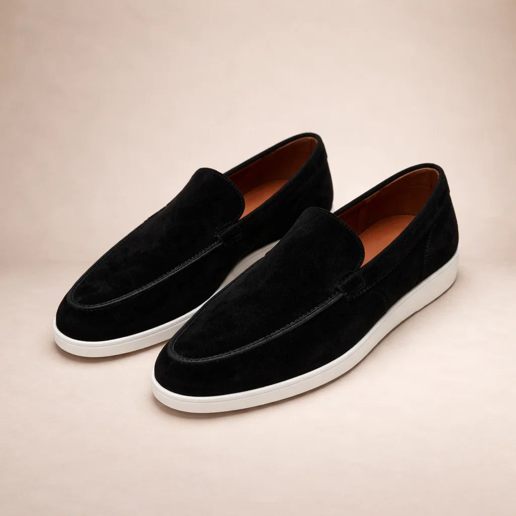 Casual loafers Heren Regular Fit Bovenwerk van leer Instapmodel