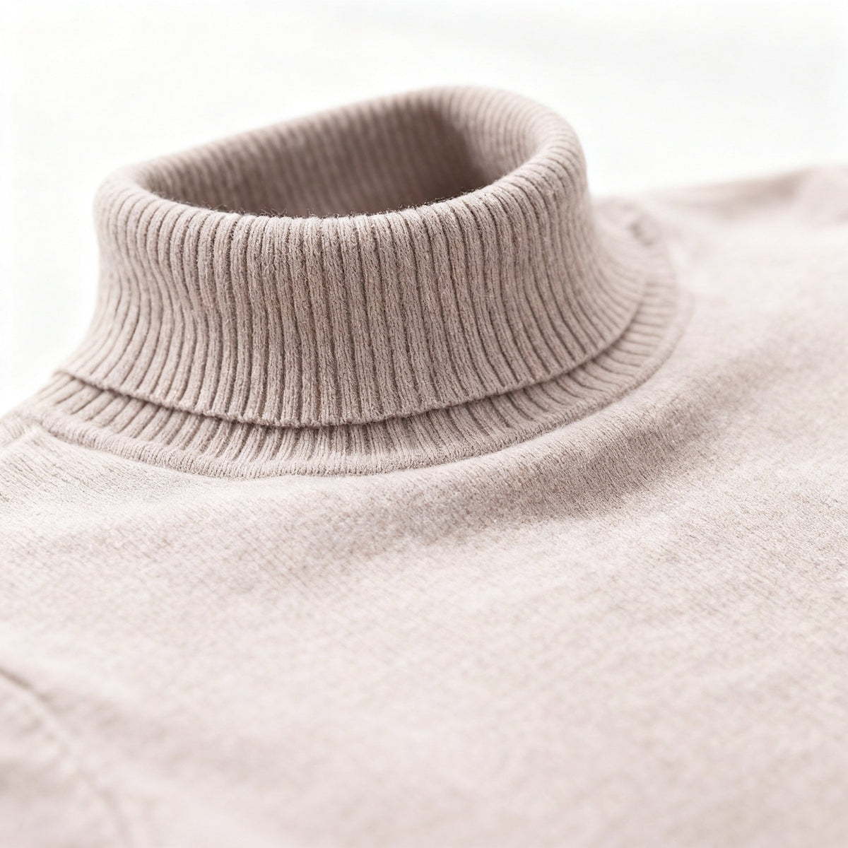 Fijngebreide Coltrui Heren Slim Fit Lange Mouwen