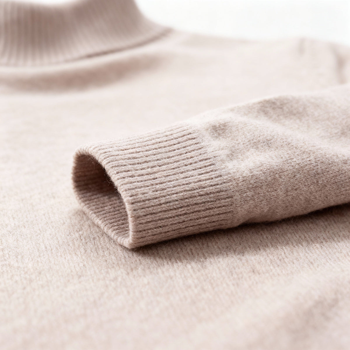 Fijngebreide Coltrui Heren Slim Fit Lange Mouwen