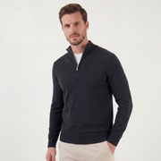 Half-Zip Sweater Heren Ronde Hals Casual Layering