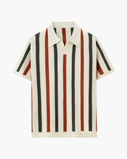 Heren Gestreepte Knit Polo