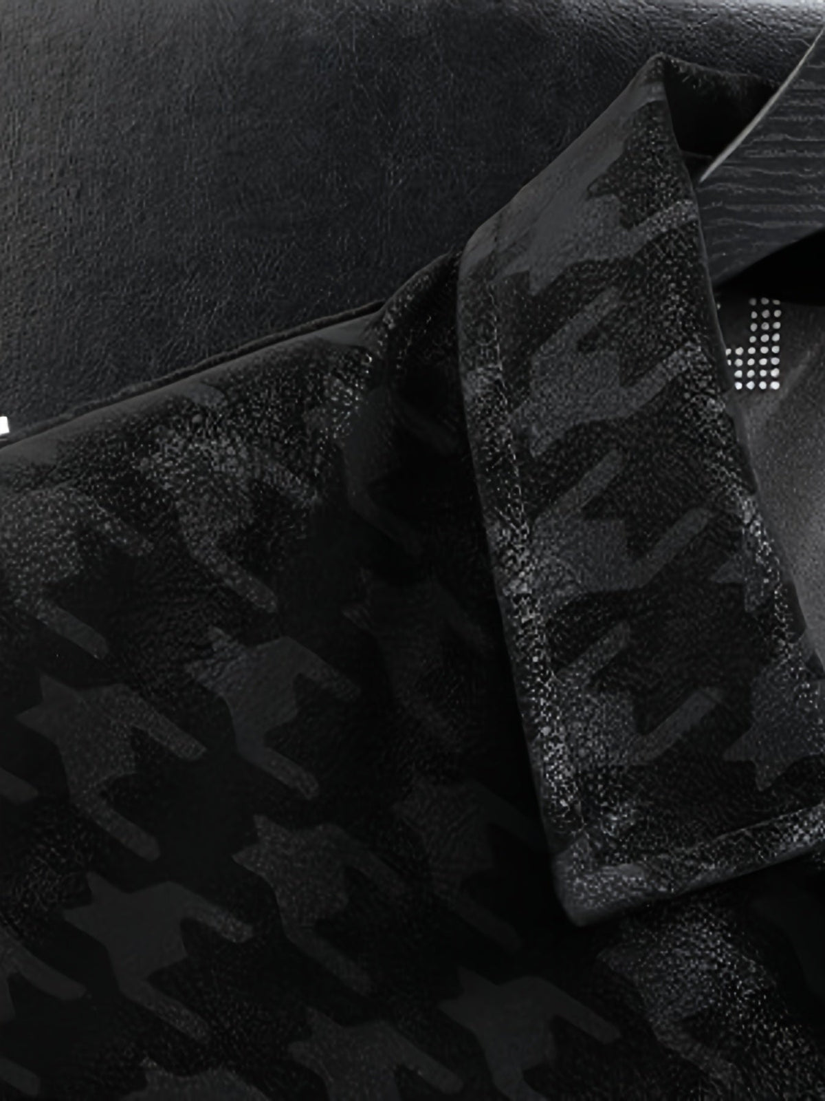 Heren jas met pied-de-poule patroon en fleece voering