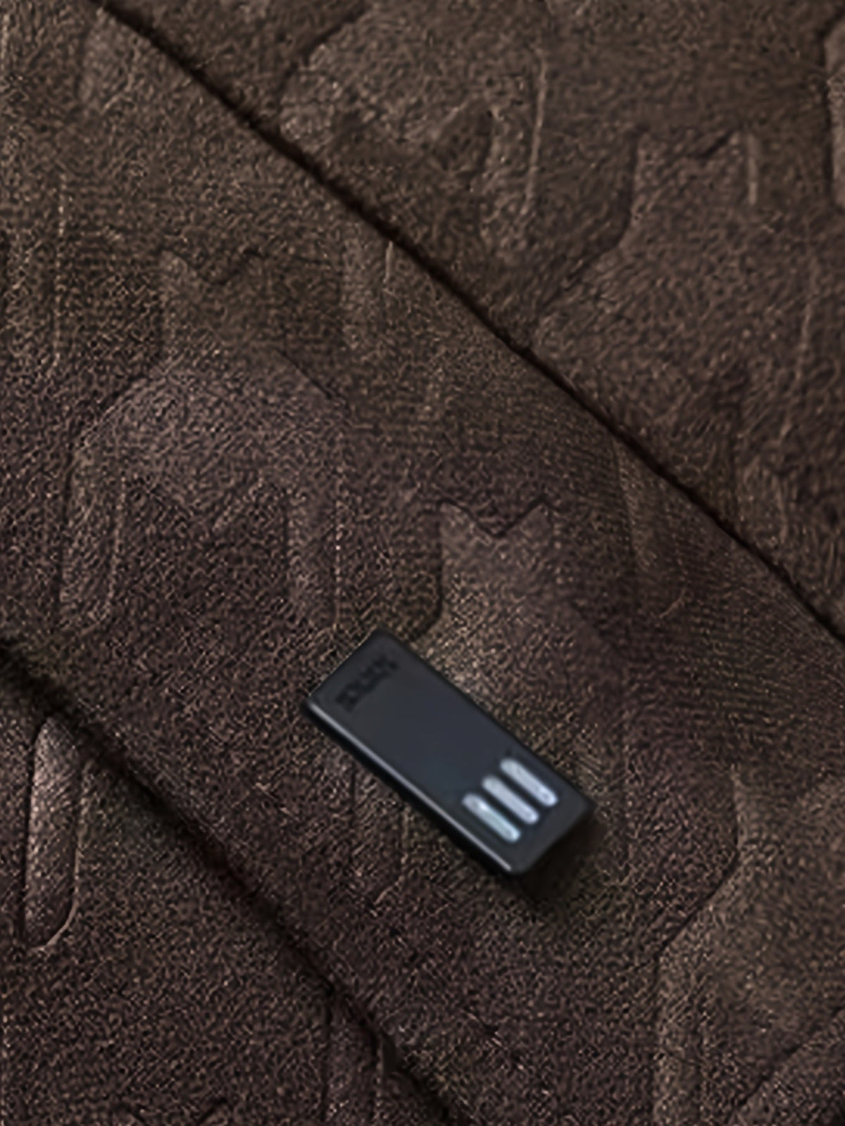 Heren jas met pied-de-poule patroon en fleece voering