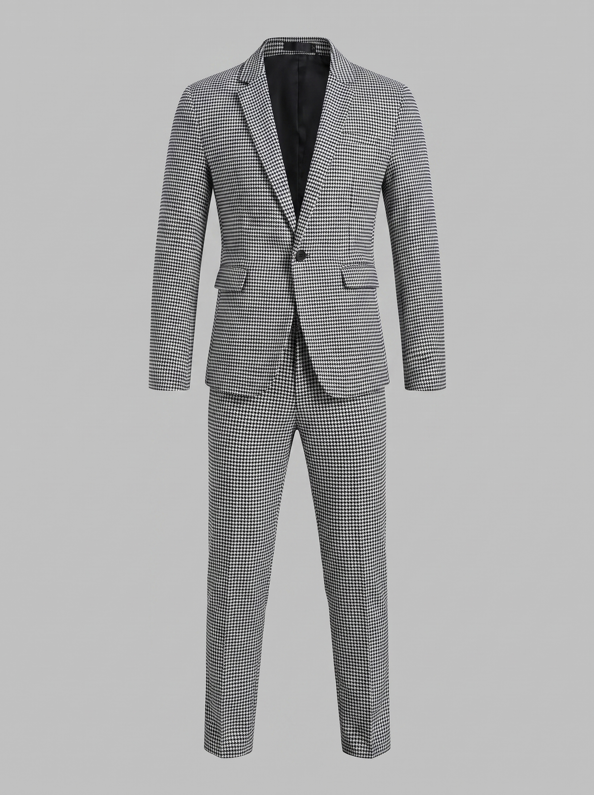 Heren Ruitpatroon Tailored Pak
