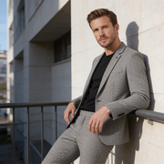 Heren Ruitpatroon Tailored Pak