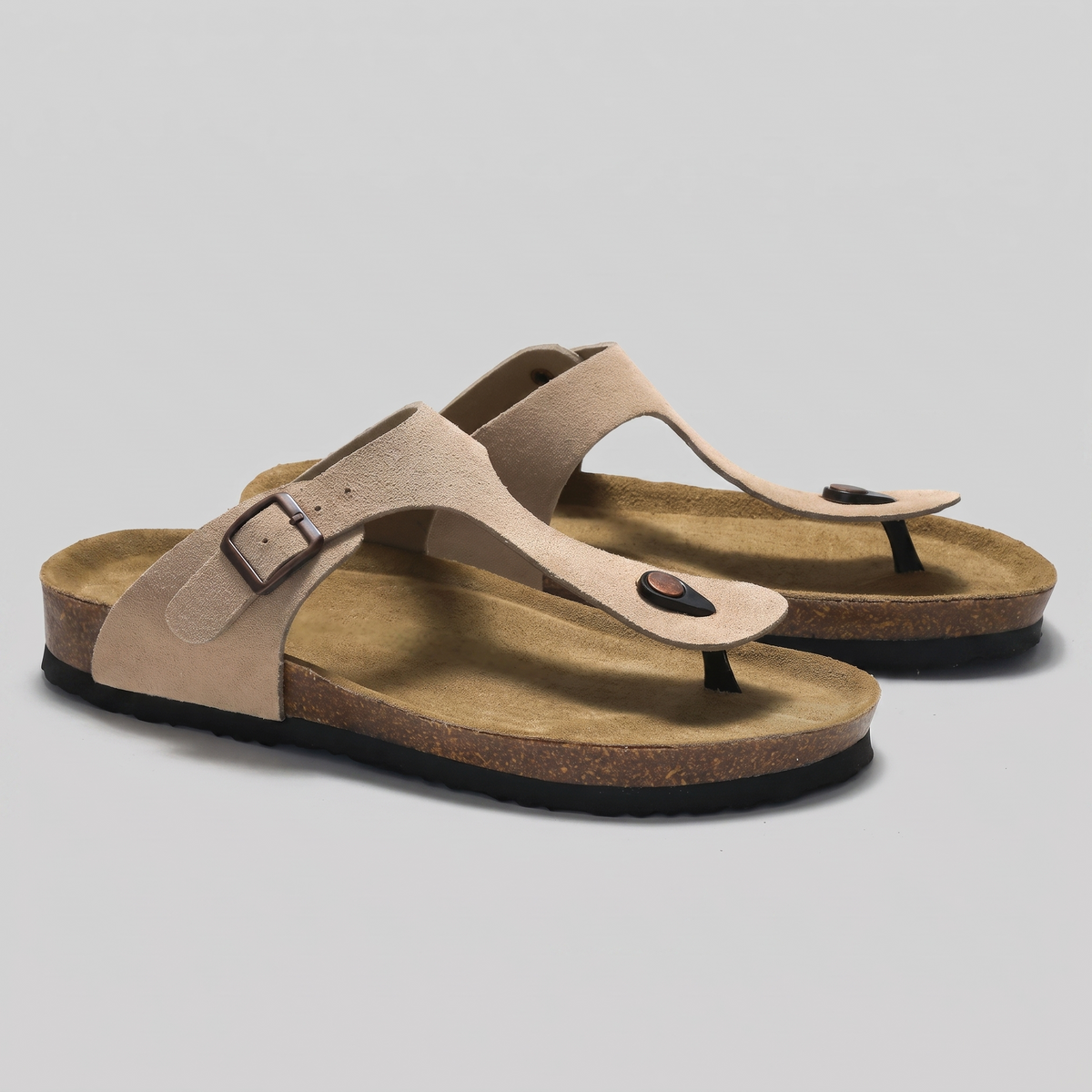 Heren Slippers Met Gesp