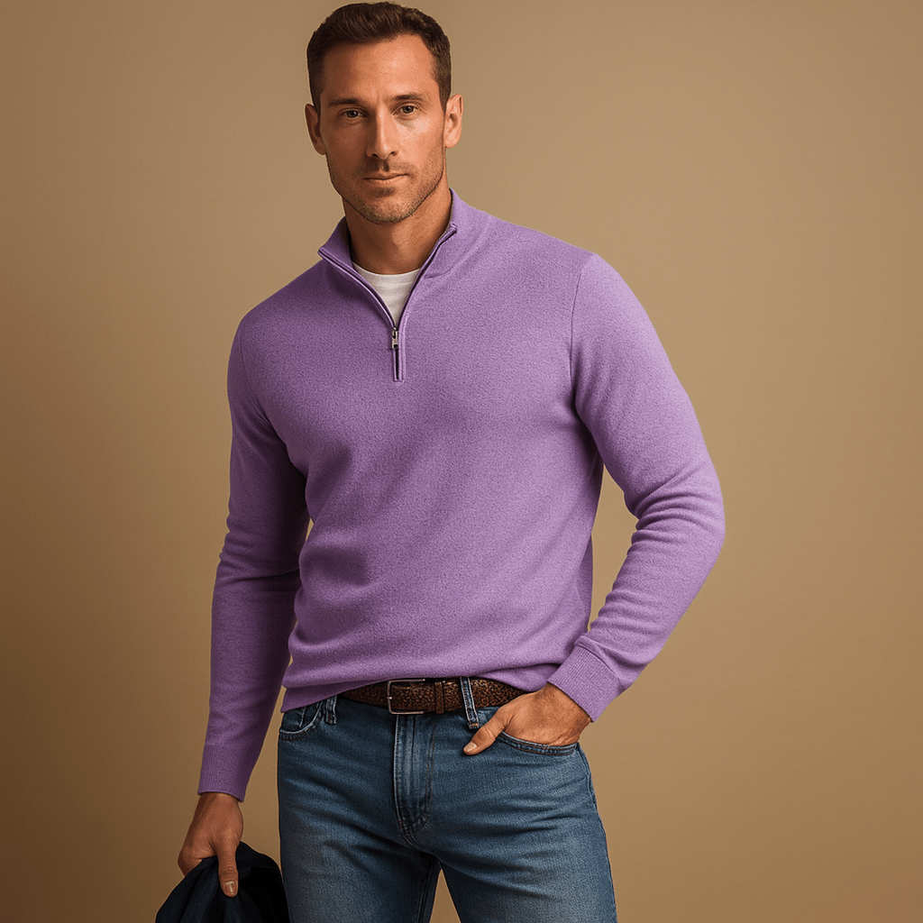 Heren Trui – Regular Fit – Half-Zip met Moderne Uitstraling