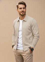 Heren Vest – Regular Fit – Met Rits en Moderne Uitstraling