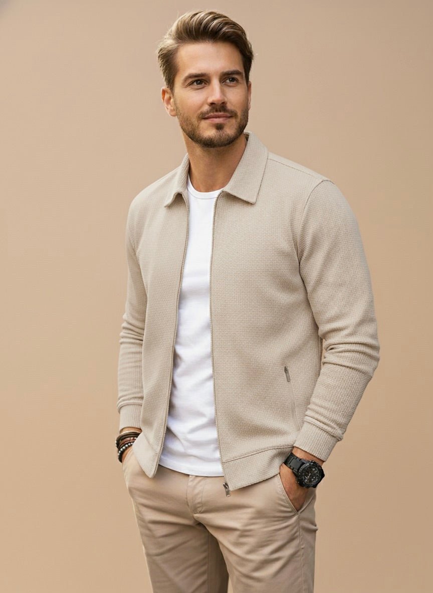Heren Vest – Regular Fit – Met Rits en Moderne Uitstraling