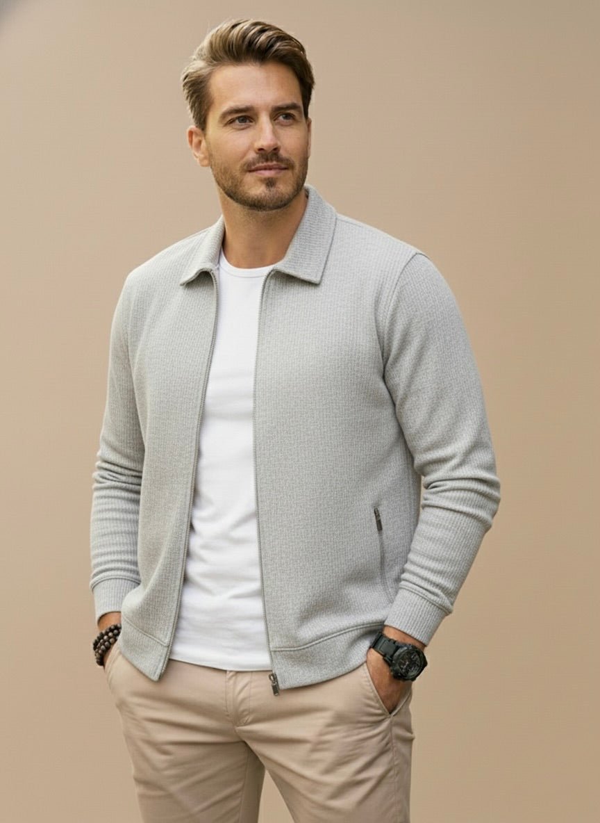 Heren Vest – Regular Fit – Met Rits en Moderne Uitstraling