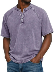 Herenshirt Met Knopen Korte Mouwen Casual