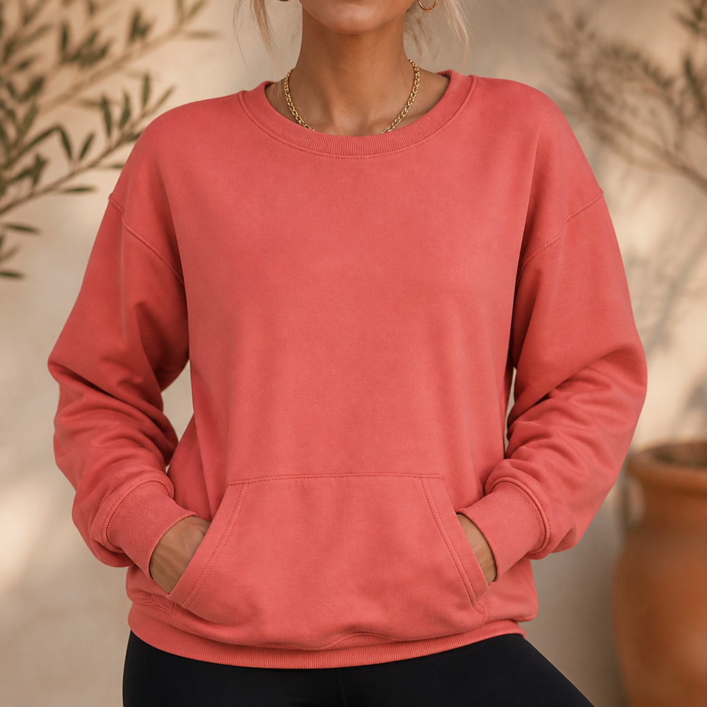 Restfield – Oversized Kangoeroe Zak Crewneck Sweatshirt