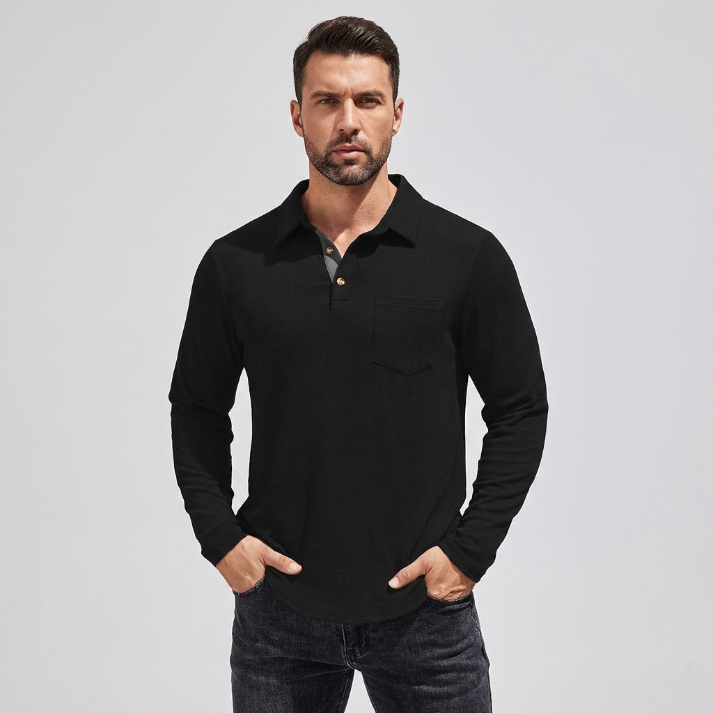 Heren Casual Crew Neck T-Shirt – Klassieke Stijl voor Elke Dag