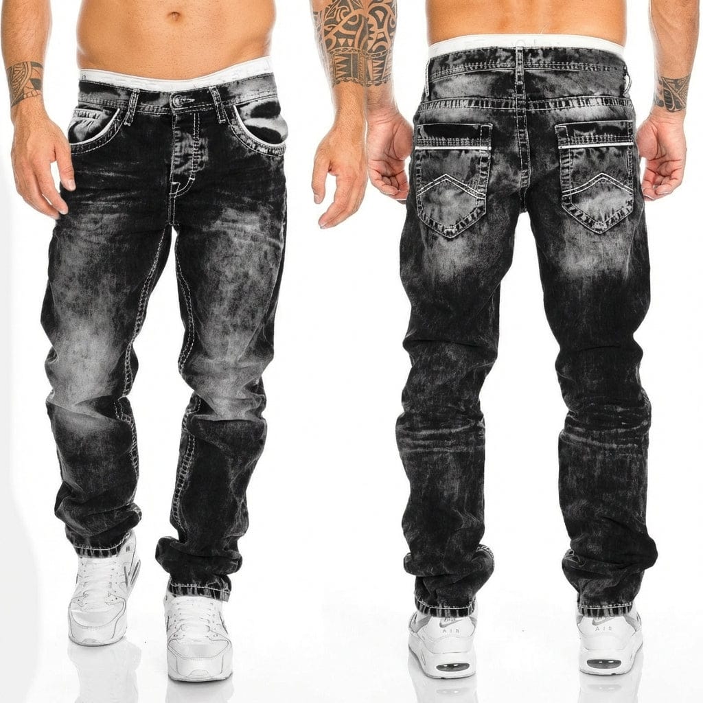 Andre | Denim Biker Jeans