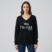 Vrouwen V-Hals Overmaat Trui