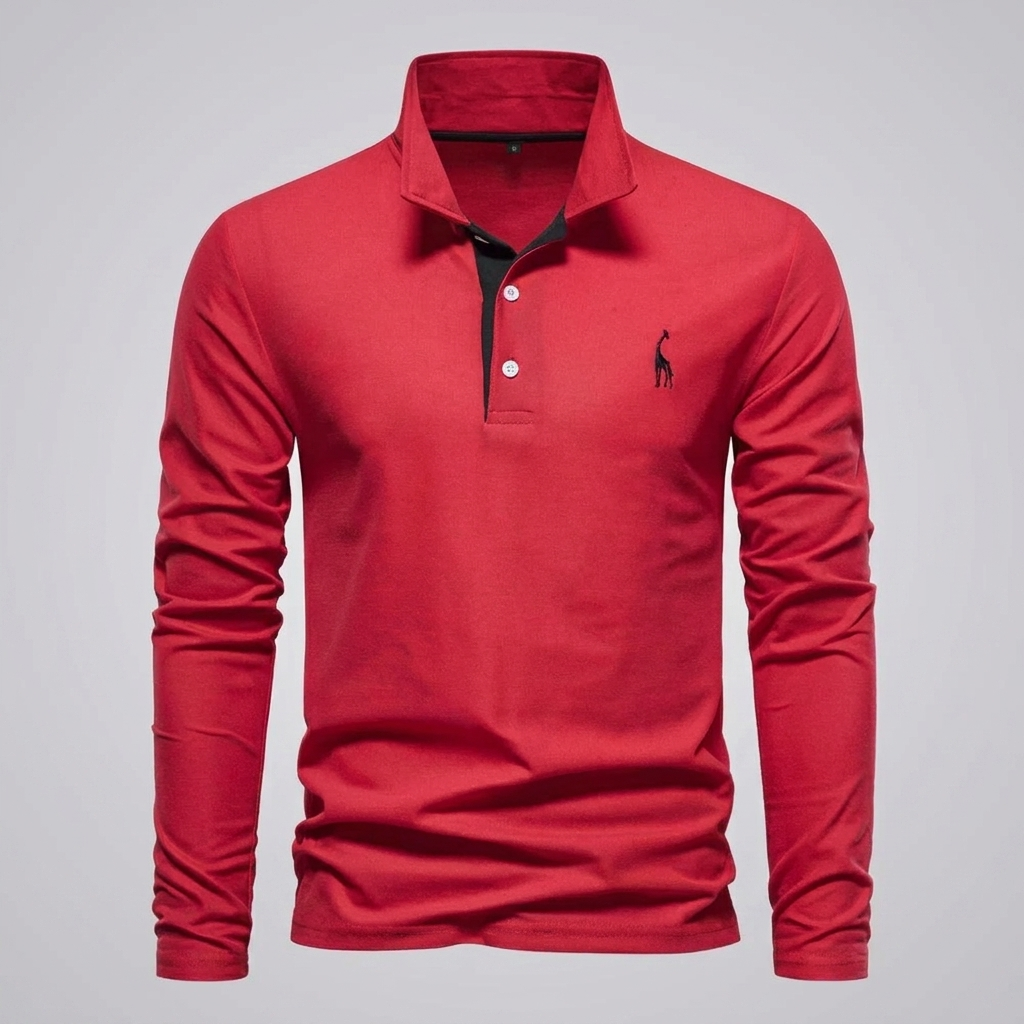Heren Klassiek Knoop-Hals Polo Shirt