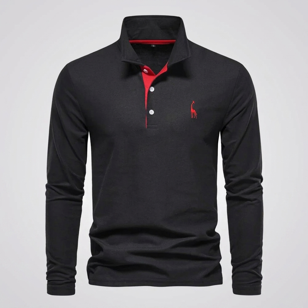 Heren Klassiek Knoop-Hals Polo Shirt