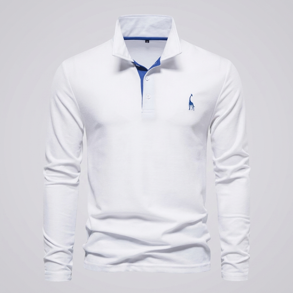 Heren Klassiek Knoop-Hals Polo Shirt