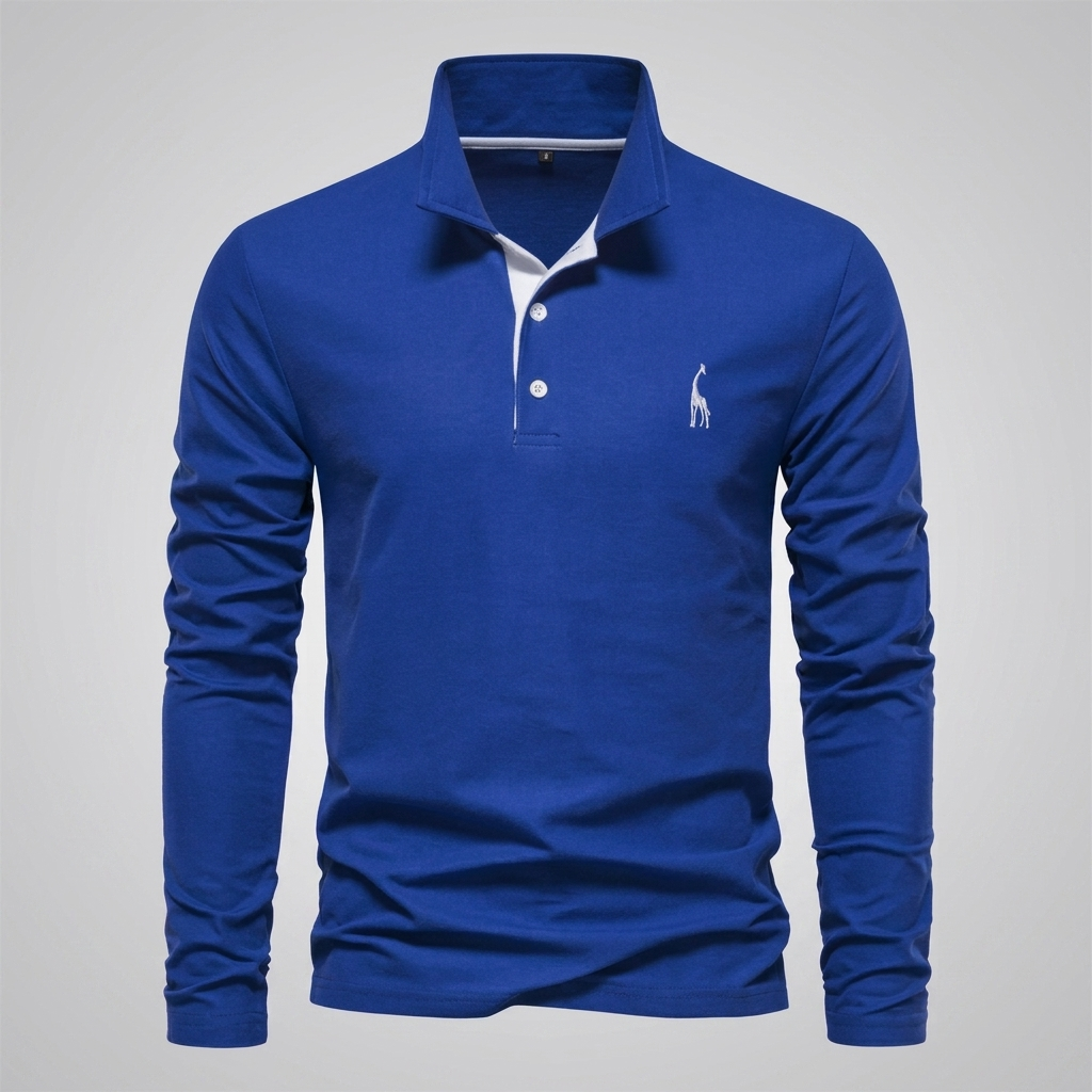 Heren Klassiek Knoop-Hals Polo Shirt