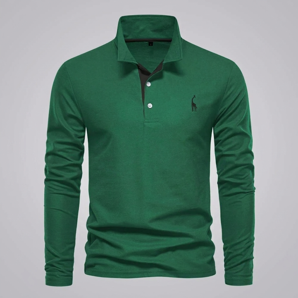 Heren Klassiek Knoop-Hals Polo Shirt